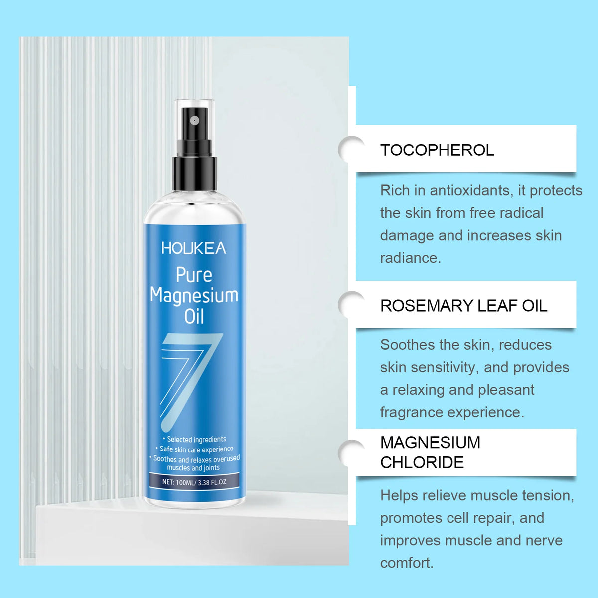 HOUKEA Pure Magnesium Oil 100ml