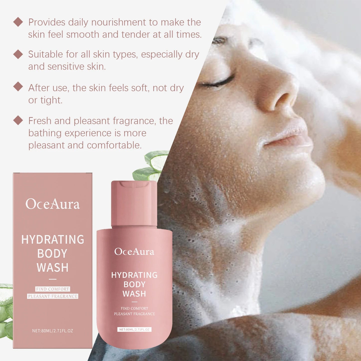 OceAura Hydrating Body Wash 80ml