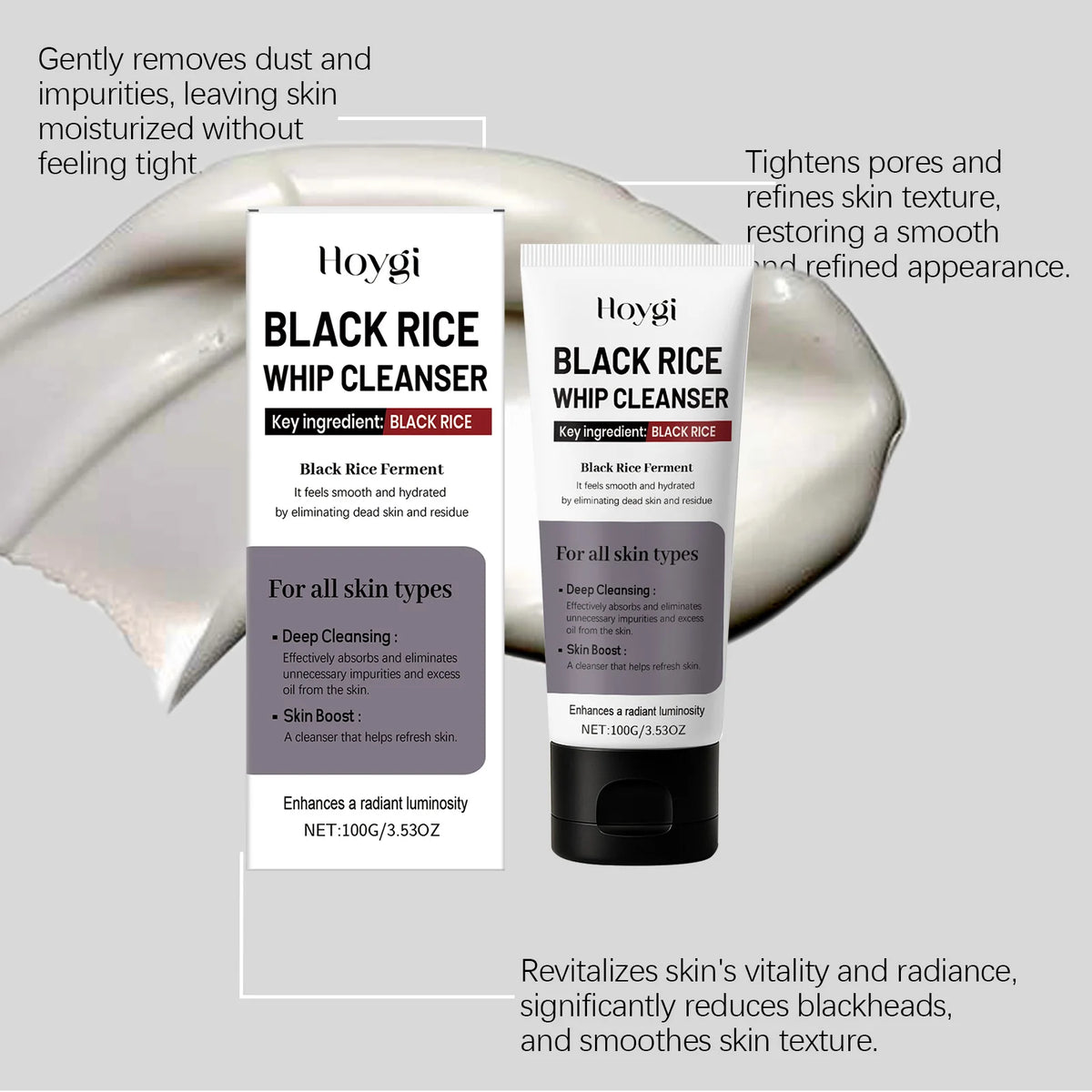 HOYGI Black Rise Whip Cleaner 100G