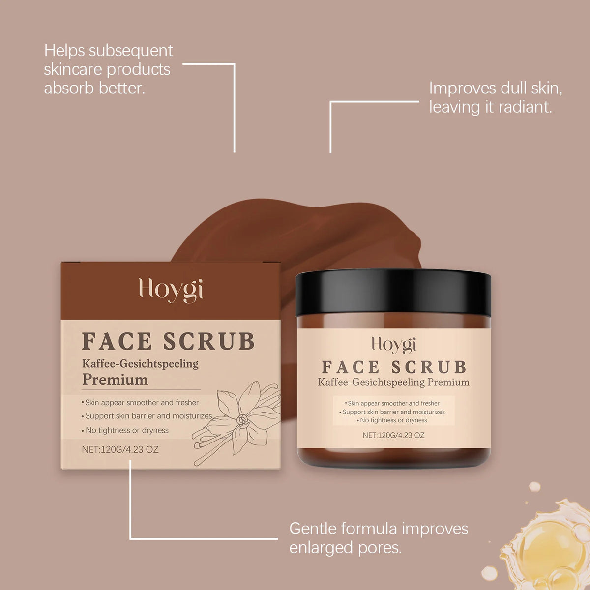 HOYGI Face Scrub Cream 120g