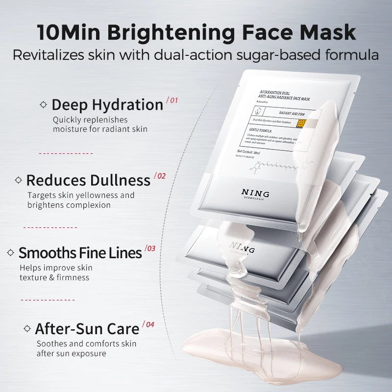 NING Astaxanthin Face Mask 15pcs